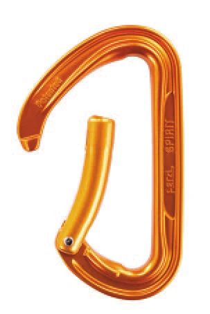 An aluminium non-locking carabiner